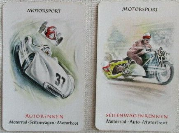 Altenburg Spielkarten "Sport-Quartett" 1953 Cardgame (9527)